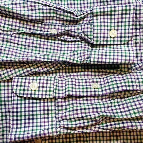Vineyard Vines Mens XL Slim Fit Murray Shirt Button Down Front Check EUC - Picture 8 of 11